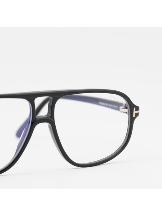 Tom Ford FT6082-B 001 Eyeglasses Black 57mm Aviator Frame main image 7
